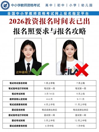 2026教资考试全攻略：报名时间/照片要求/考点汇总