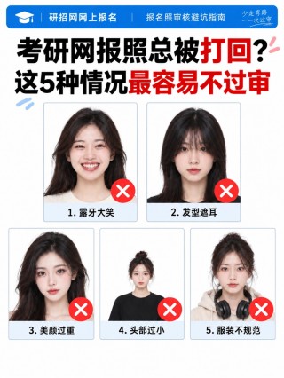 2027考研网报照片总被打回？5类高频审核失败原因+手机证件照制作教程