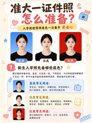 2026准大一新生入学证件照怎么准备？底色、尺寸、张数、制作流程一次说清