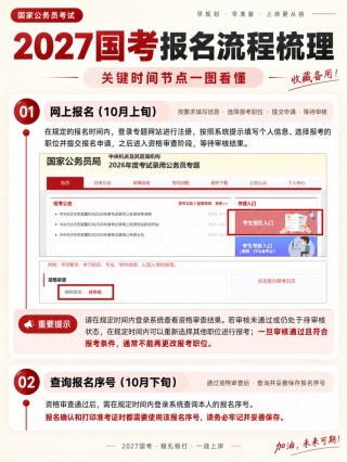 2027国考报名流程梳理｜全国考生报考材料清单+证件照制作保姆教程