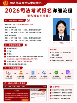 2026法考（司法考试）全报名指南｜报名时间+材料+照片+填表细则