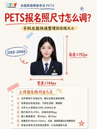PETS全国英语等级考试报名照全套指南