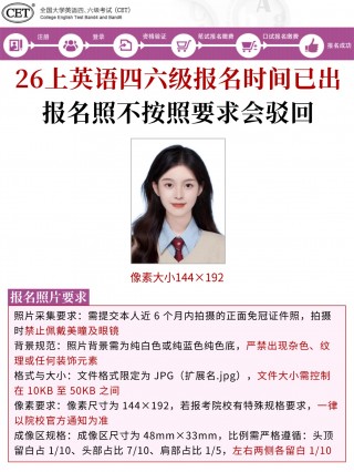 2026上半年四六级报名正式开启： 从照片审核到高频词库，这一篇就够了！