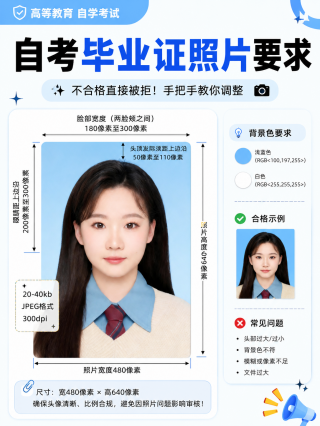 2026自考毕业证证件照｜官方要求+制作教程