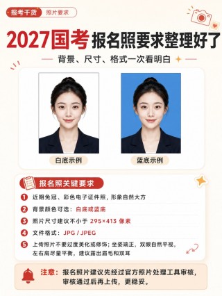 2027国考报名照要求+完整上传教程，一次搞定