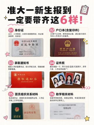 2026准大一新生报到需要带什么？入学材料、开学清单和证件照制作教程