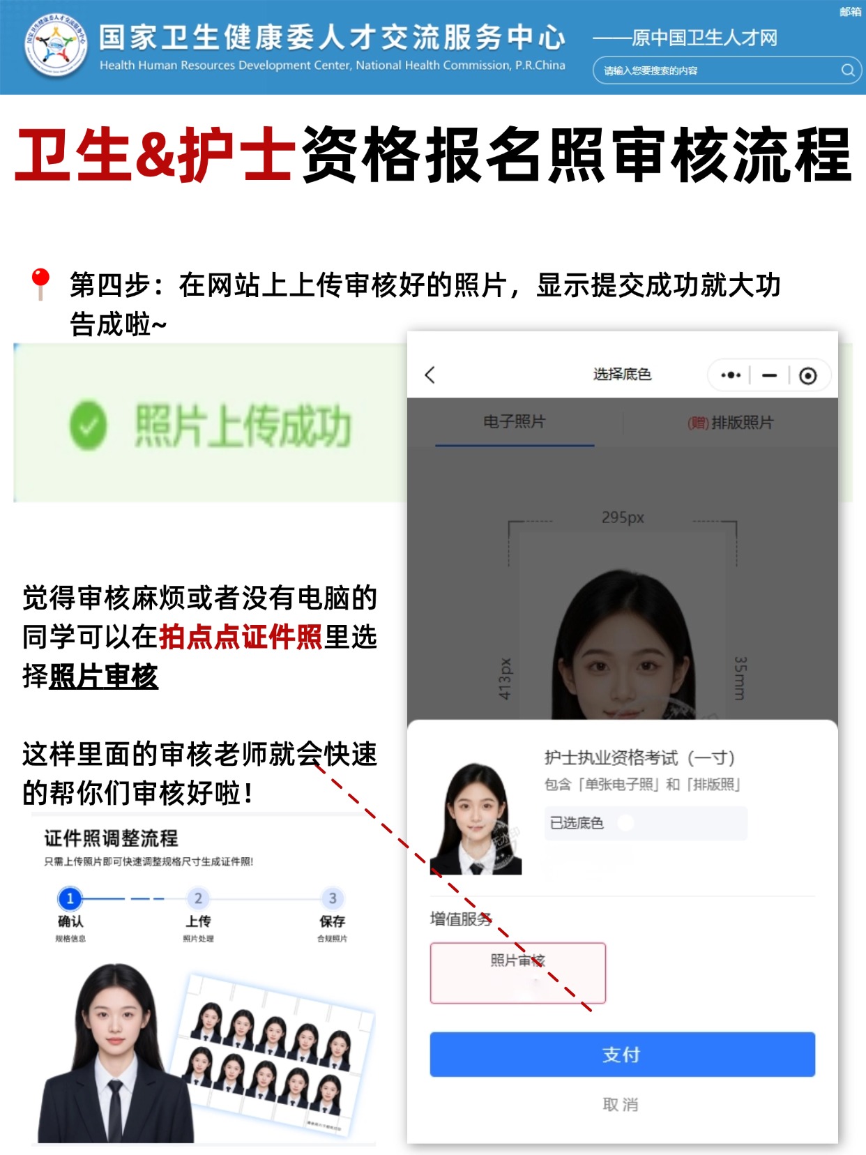 2026卫生&护士资格报名照要求+制作+审核全流程