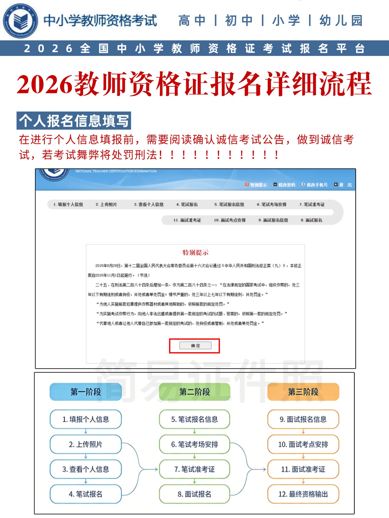 【2026官方同步】教师资格证报名全流程图解