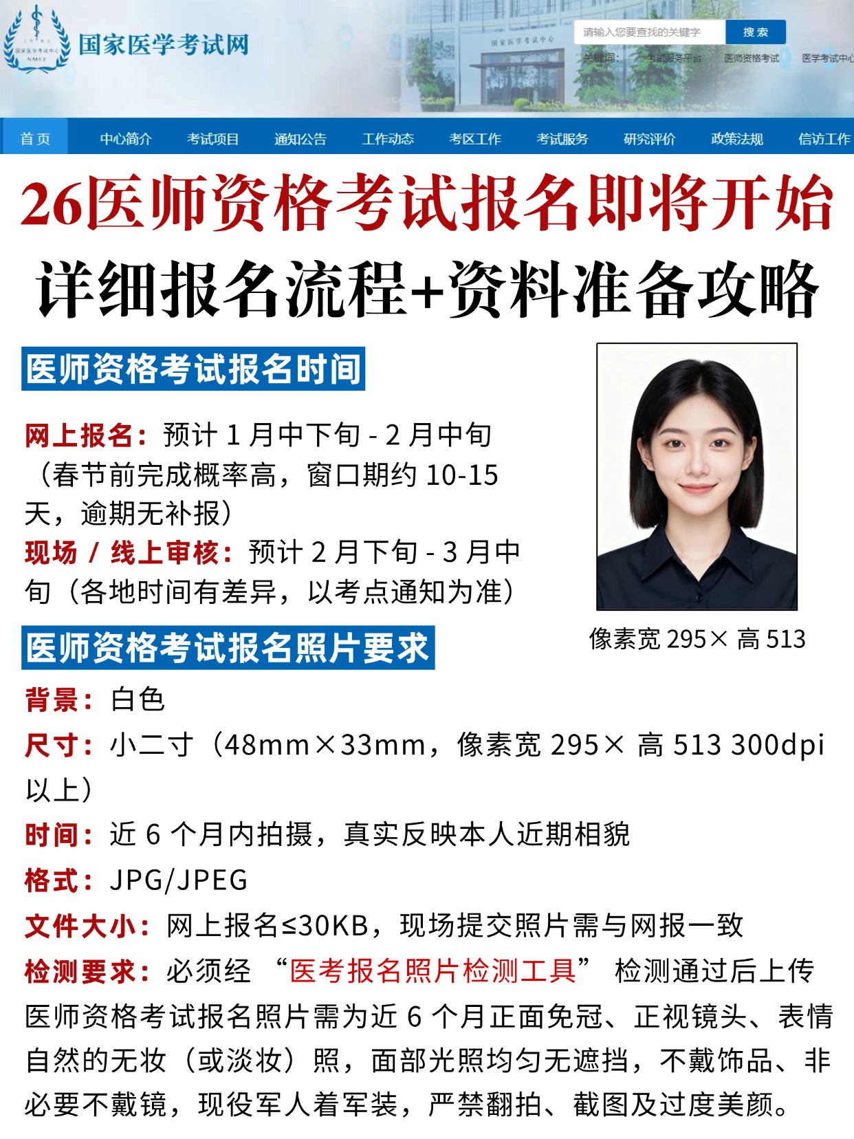 2026医师资格考试报名全攻略｜流程+照片+资料一步到位