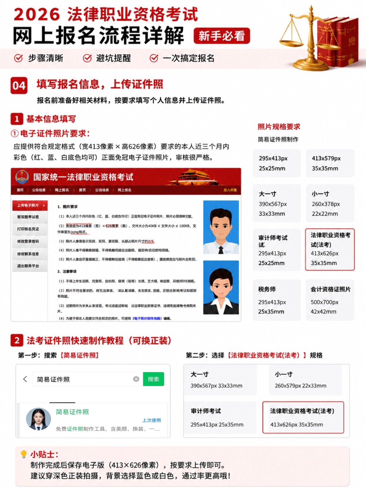 2026法律职业资格考试｜完整报名全流程+新手避坑