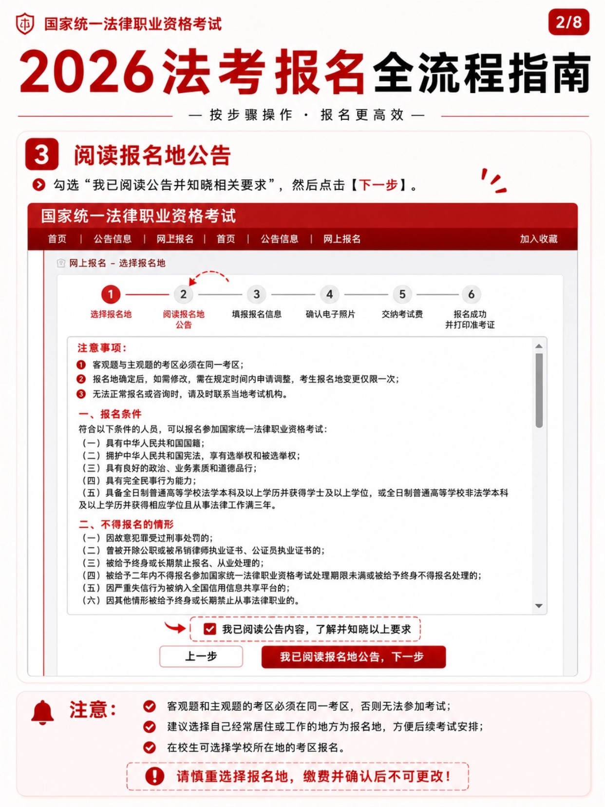 2026法考报名全流程｜8步超全图解+证件照制作教程