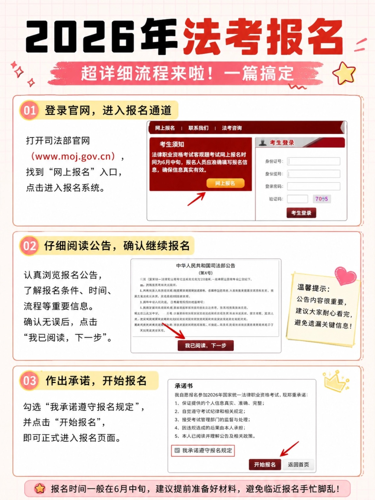 2026法考报名16步超全流程｜一次搞懂不踩坑