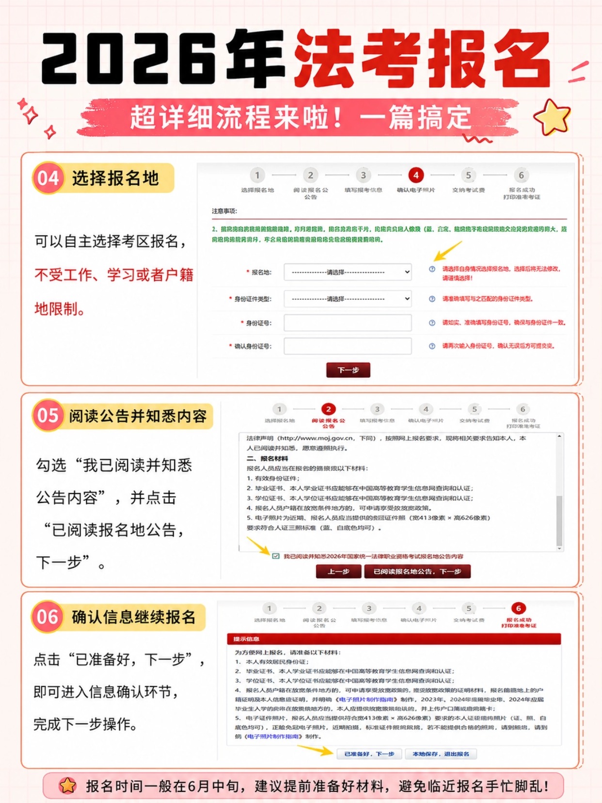 2026法考报名16步超全流程｜一次搞懂不踩坑