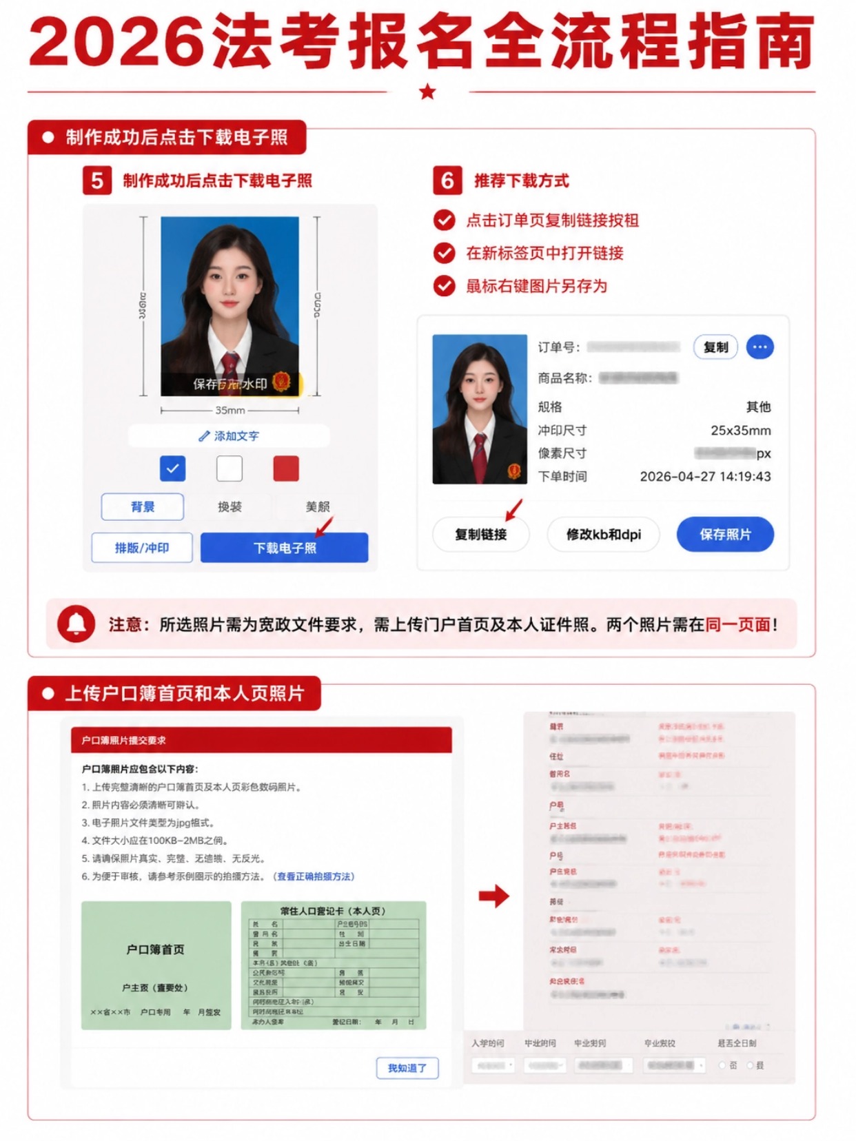 2026法考(法律职业资格)完整报名全流程|时间+证件照+填表+缴费全指南