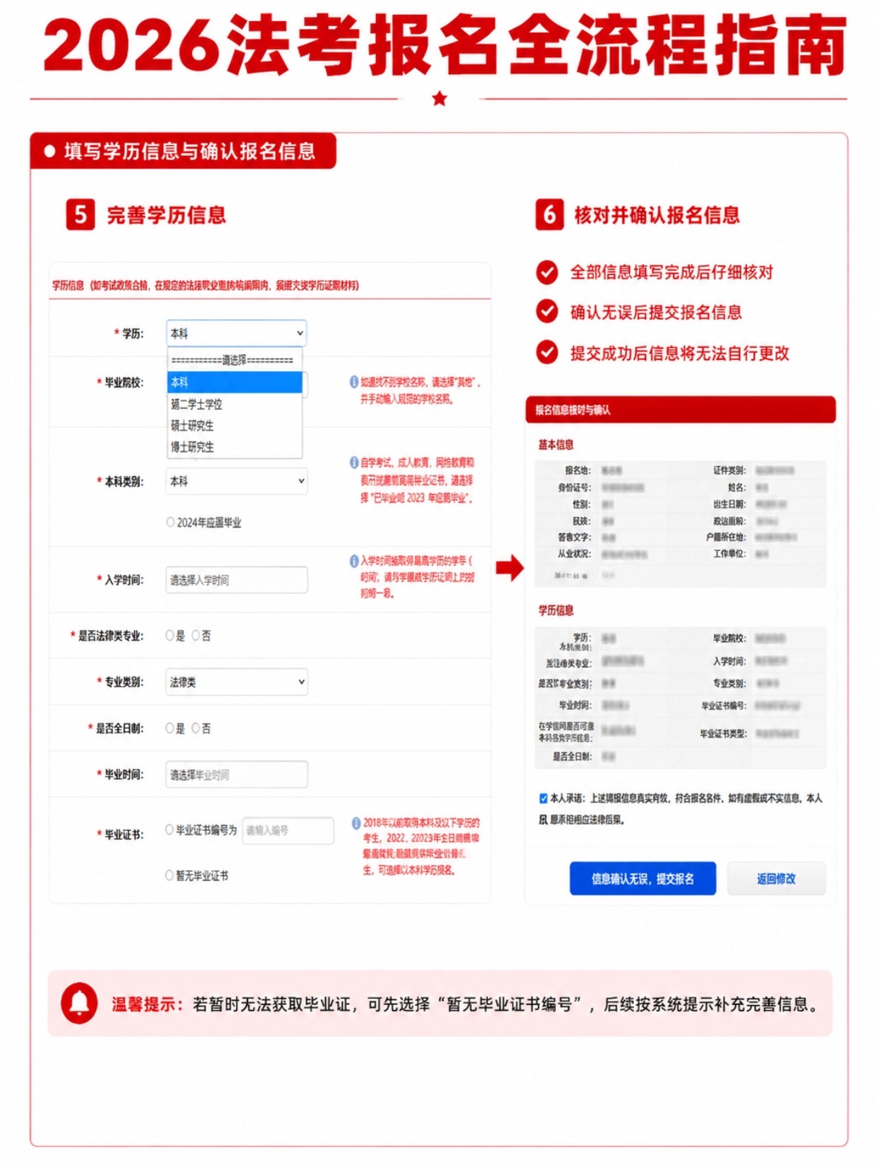 2026法考(法律职业资格)完整报名全流程|时间+证件照+填表+缴费全指南