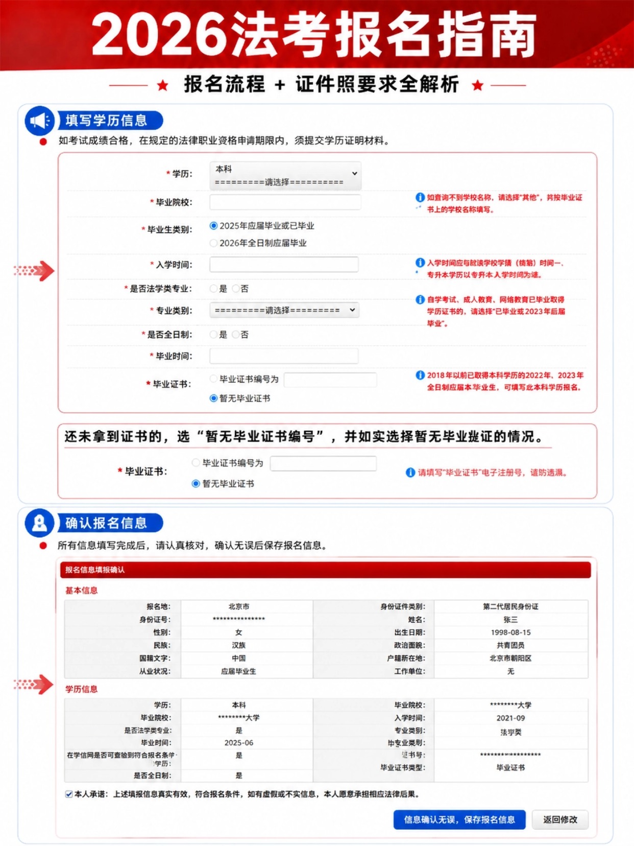 2026法考(法律职业资格)报名全流程|时间+证件照+填报+审核一站式指南