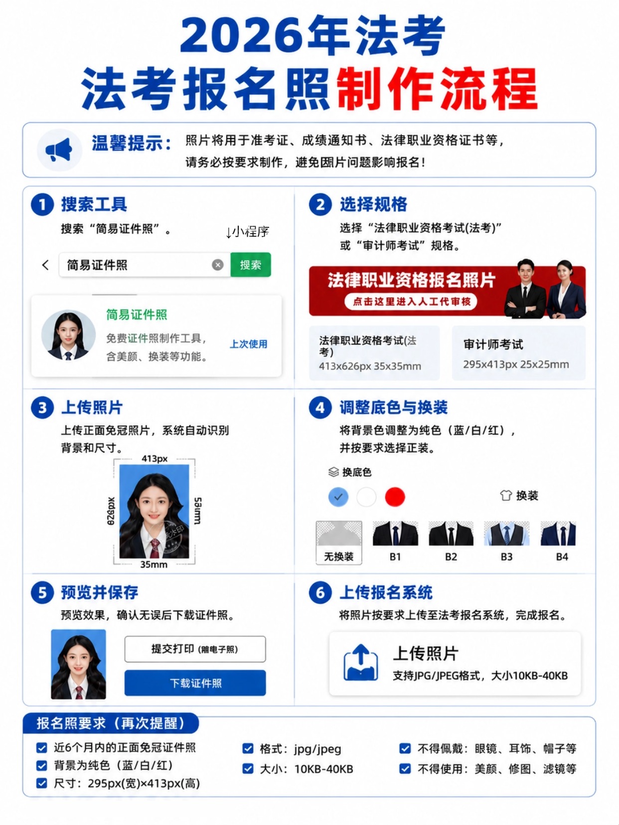 2026法考全攻略|报名时间+证件照制作+避坑+复习规划