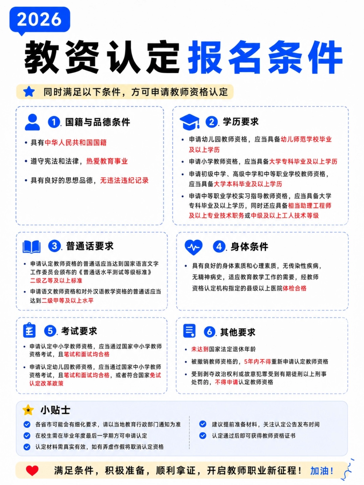 2026教资下半年报考全攻略|报名时间+证件照+认定条件+材料清单