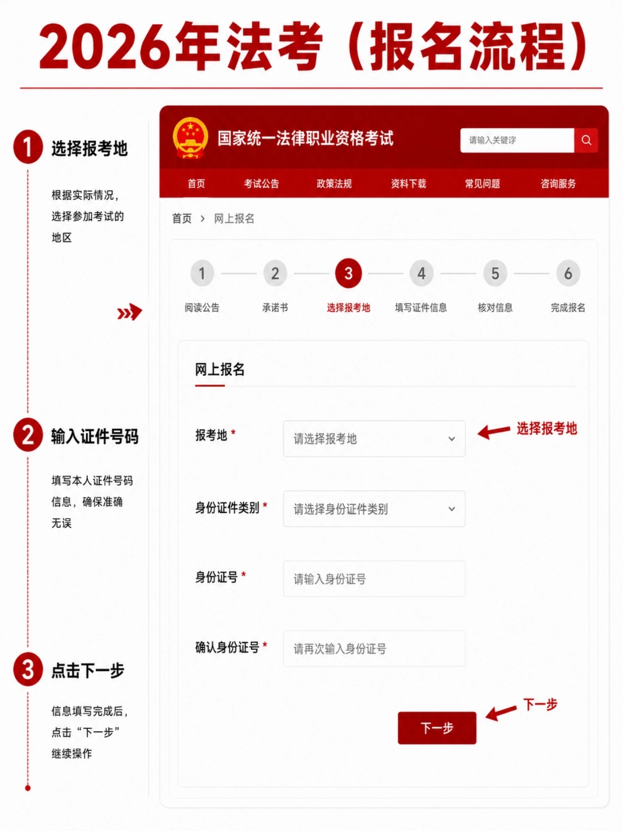 2026法考报名全流程|含证件照制作教程
