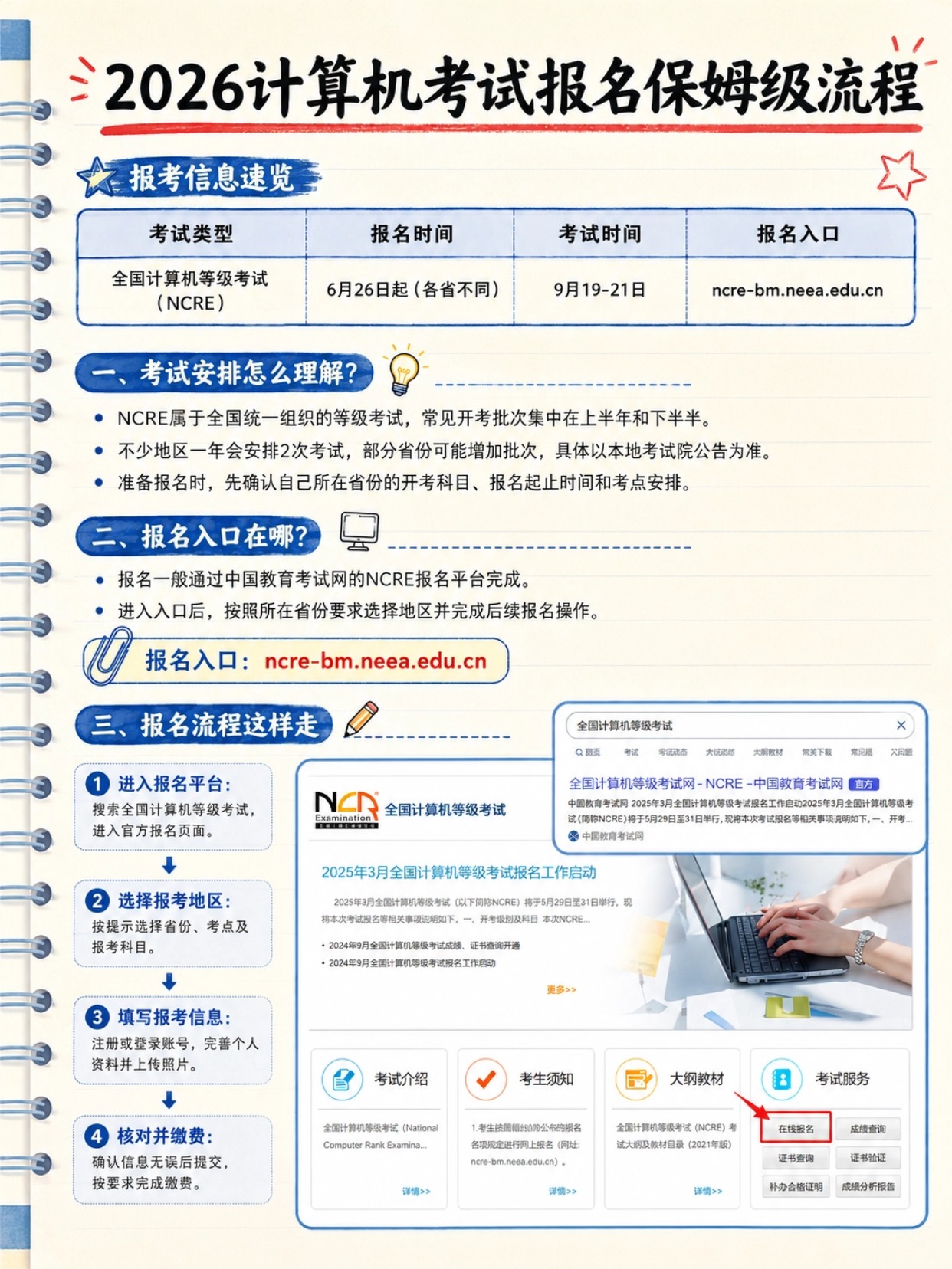 2026下半年计算机等级考试保姆级报名流程|15步完整图文教程