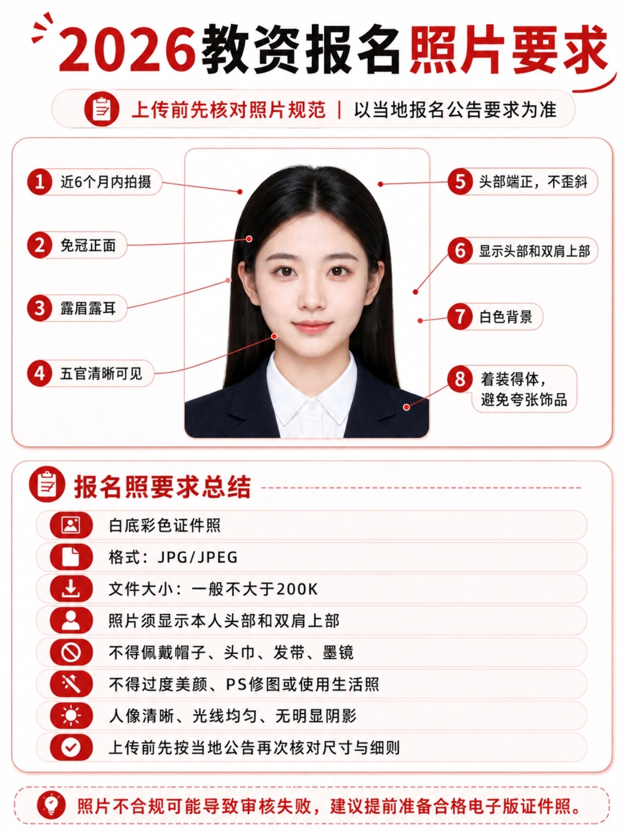 2026下半年教师资格证报名这些资料要准备好
