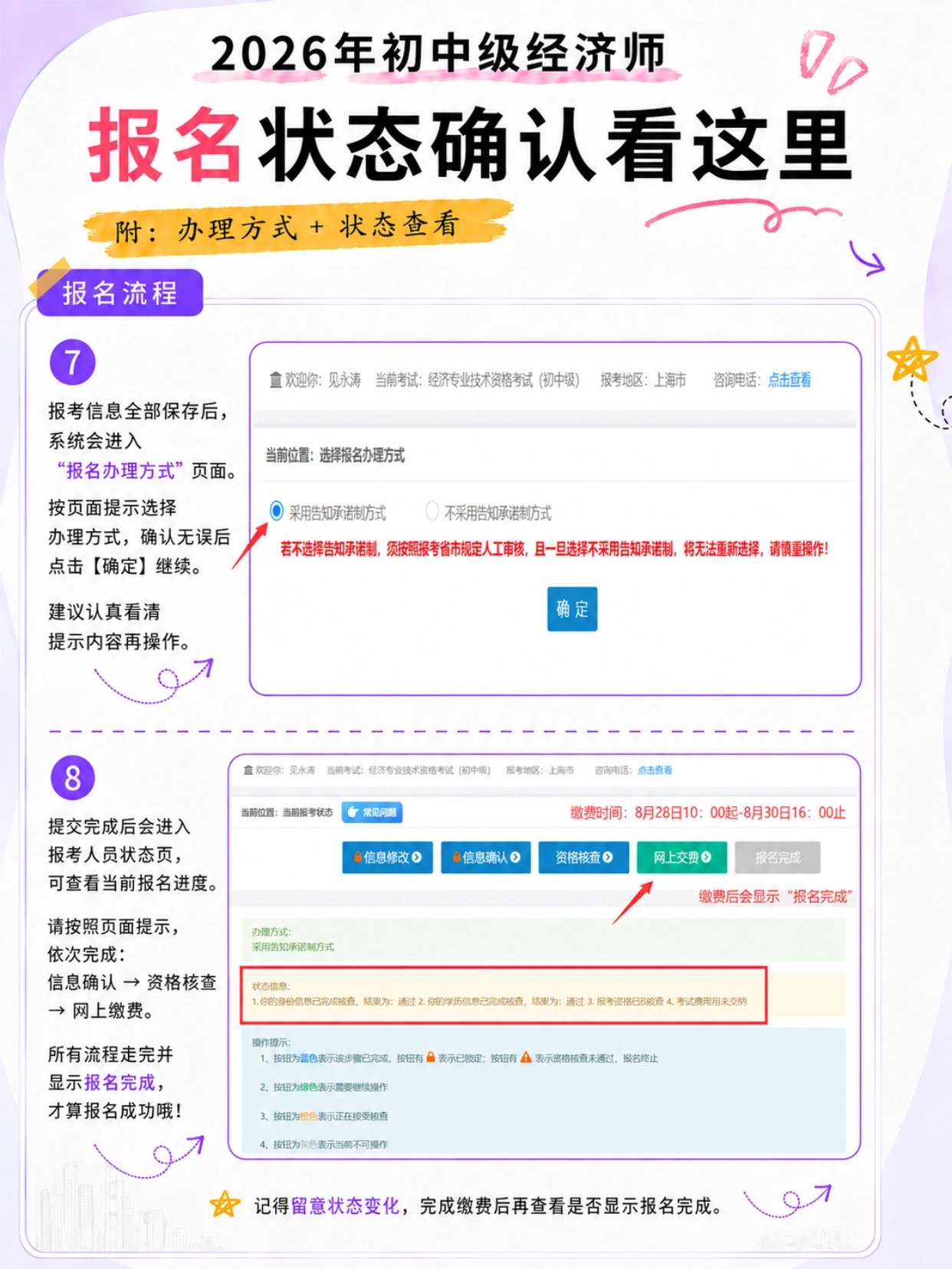 2026年初中级经济师|完整报名流程指南|时间节点+证件照规范+9步报名教程
