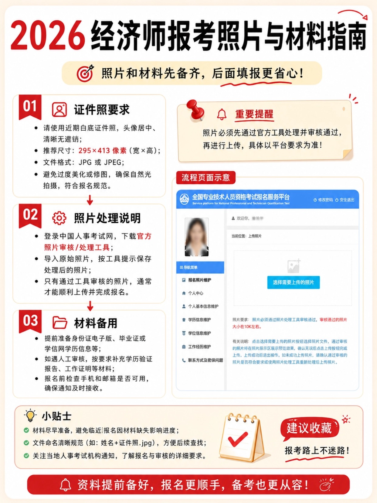 2026初中级经济师|完整6步报考指南|账号注册|学历核验|证件照|填报|承诺缴费全流程