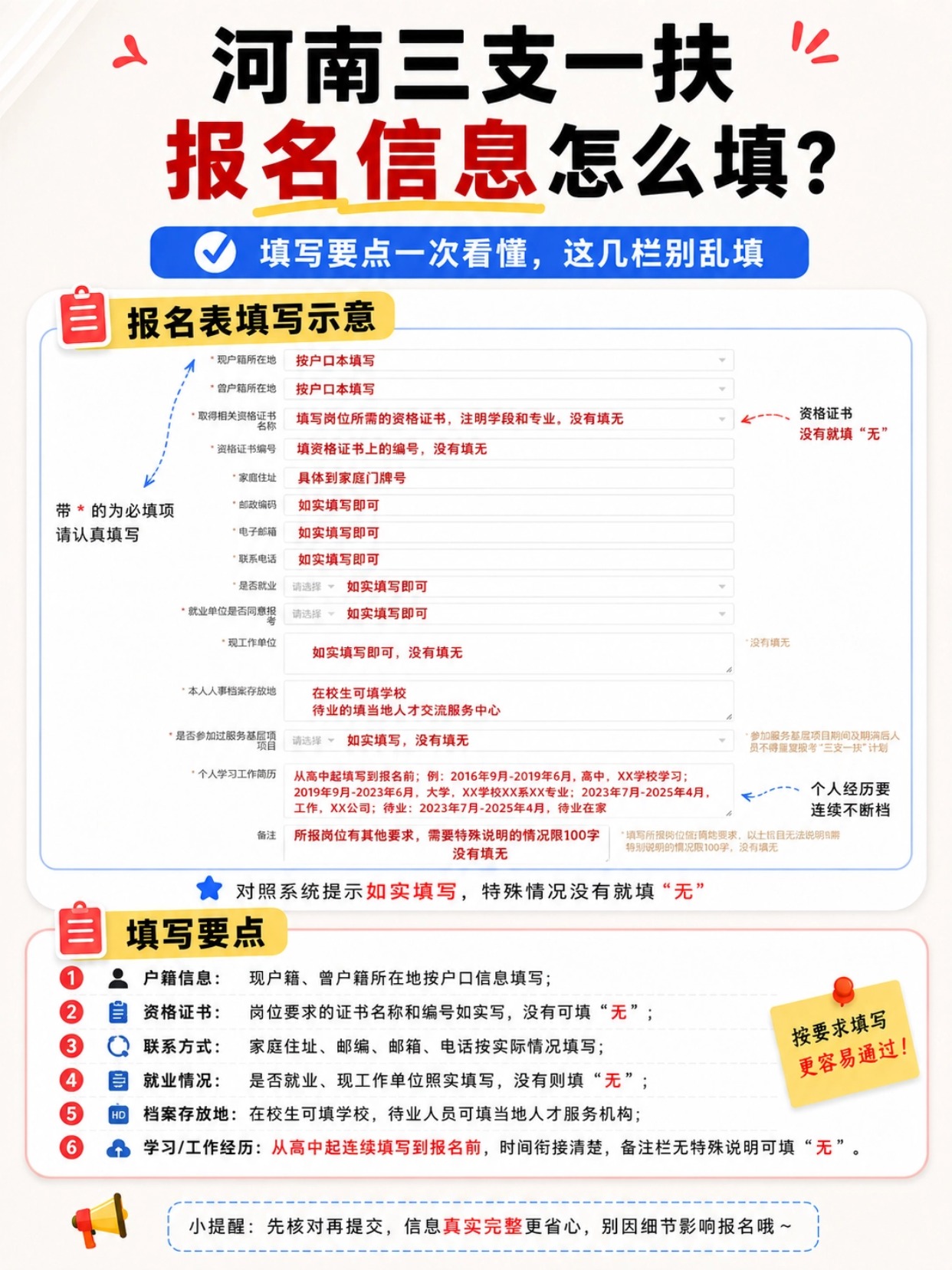 2026河南三支一扶二批报名保姆级攻略|照片制作+信息填写避坑大全