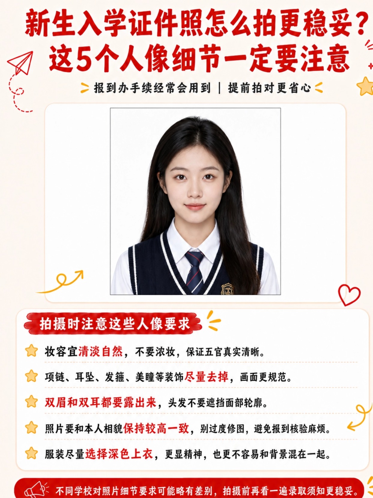 2026大学新生报到需要准备什么？录取通知书、证件照尺寸及开学清单一次看懂