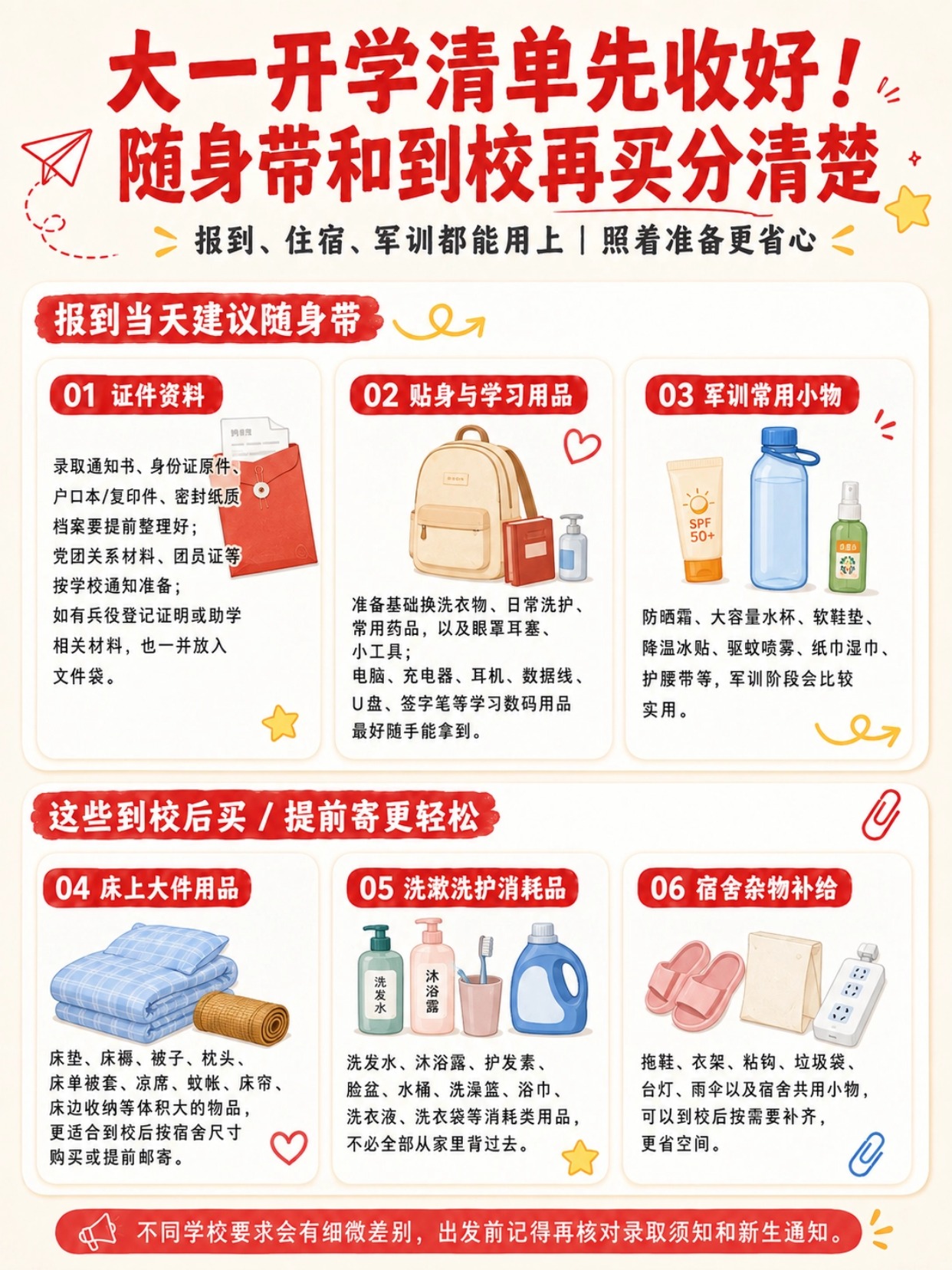 2026大学新生报到需要准备什么？录取通知书、证件照尺寸及开学清单一次看懂