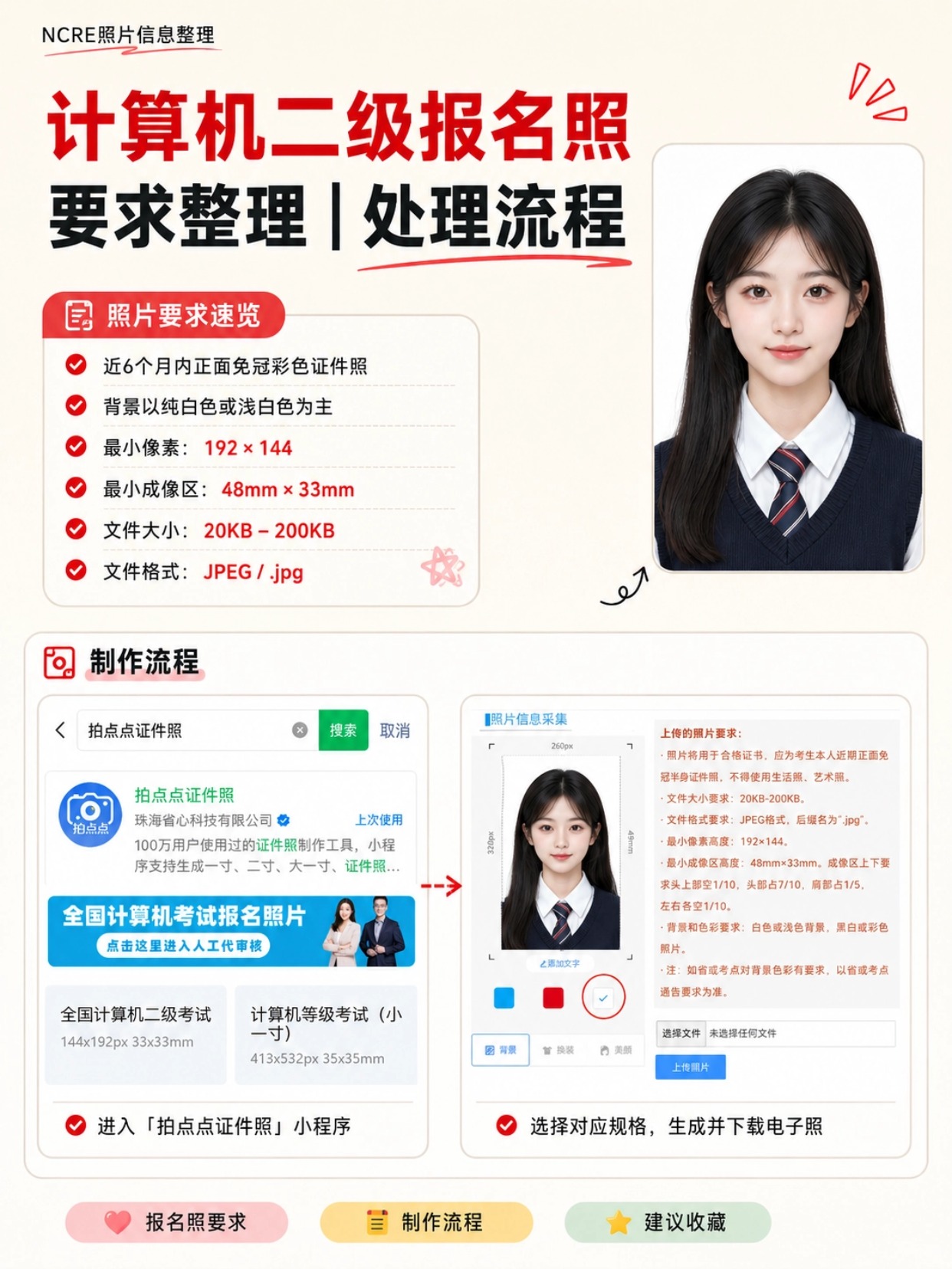 2026计算机二级报名全攻略｜时间、证件照制作、完整网报步骤
