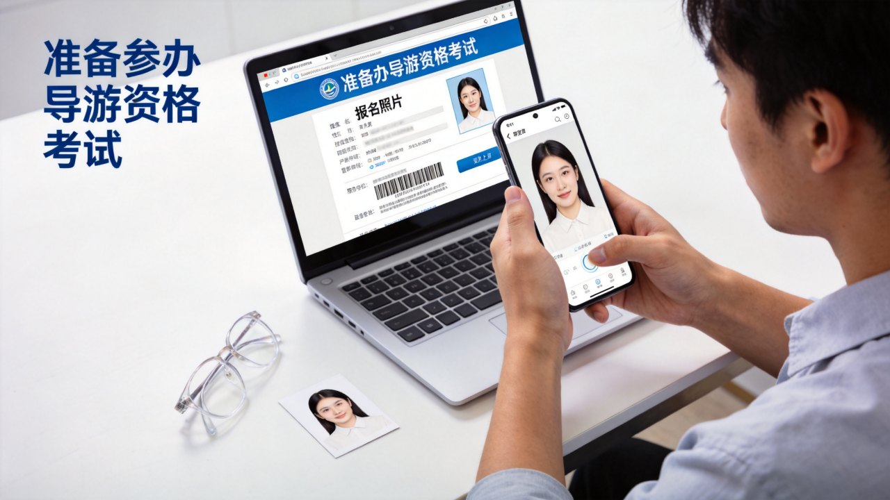 导游证报名照片可以戴眼镜吗？2026年上传要求与避坑清单