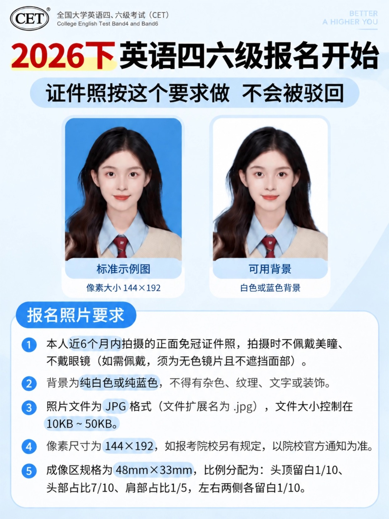 2026下半年英语四六级报名攻略｜证件照制作+报考全流程，全国考生通用