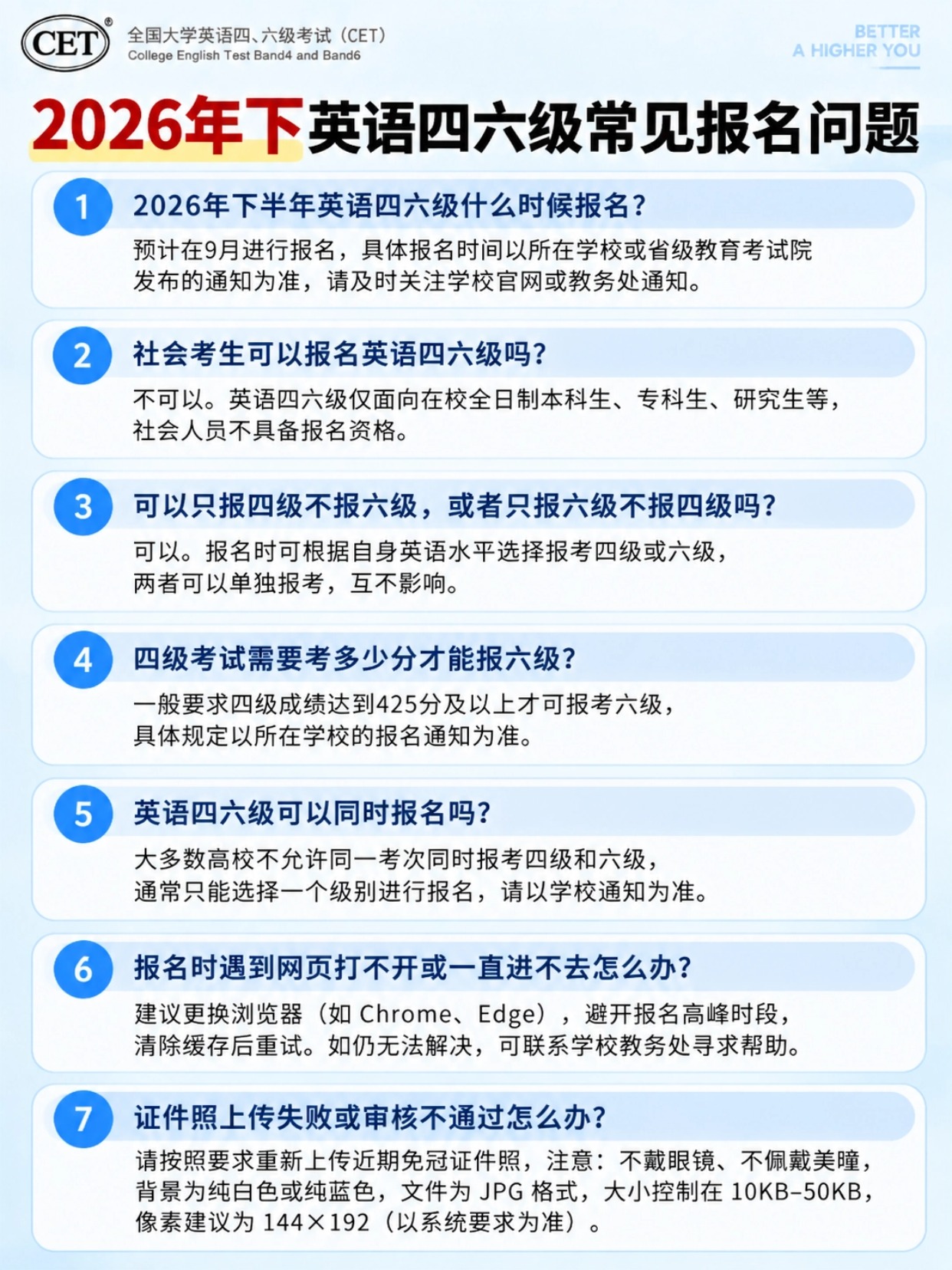 2026下半年英语四六级报名攻略｜证件照制作+报考全流程，全国考生通用