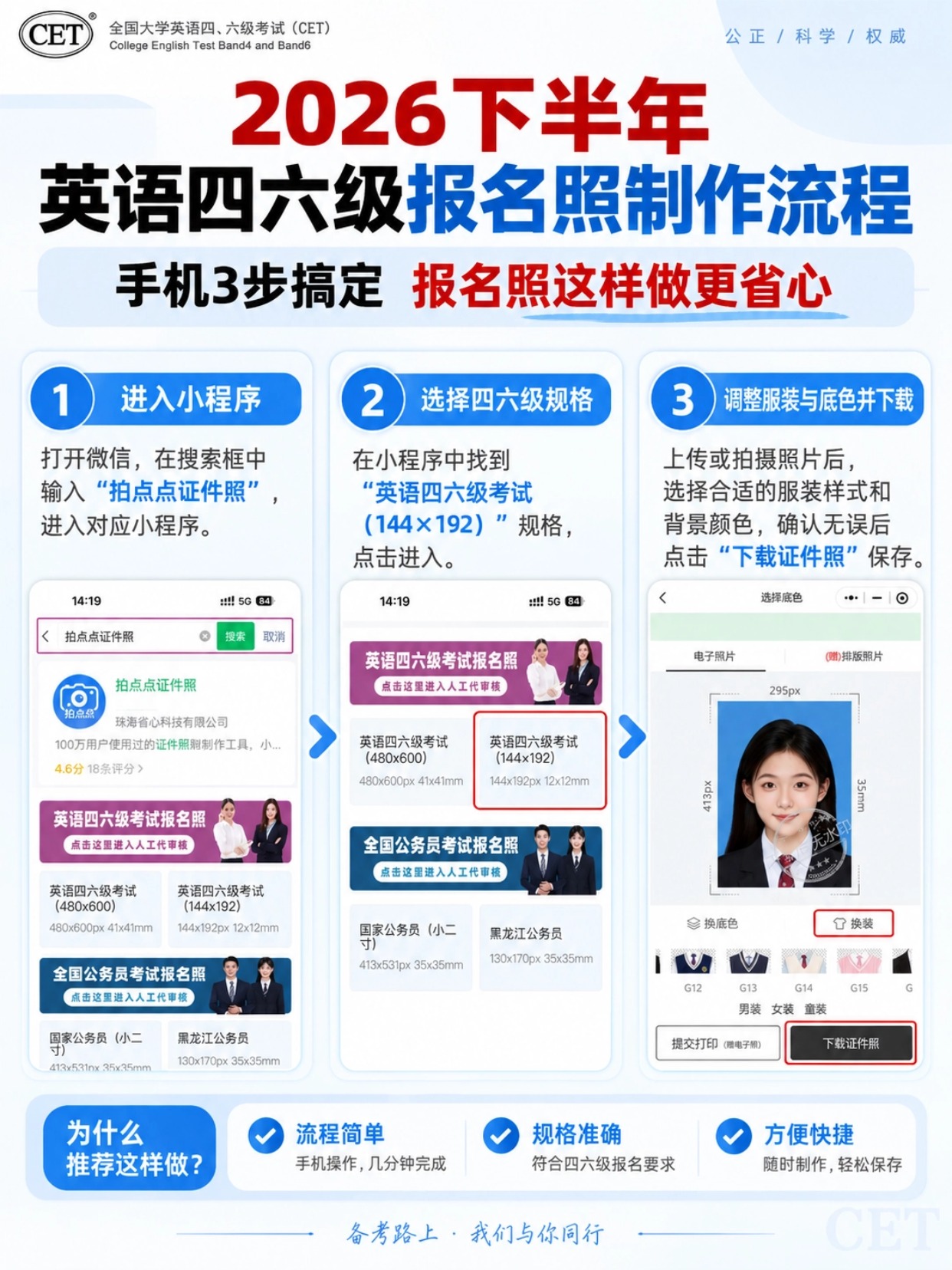 稿定设计-2.jpg 2026下半年英语四六级报名|证件照规范+手机3步制作教程,全国考生通用